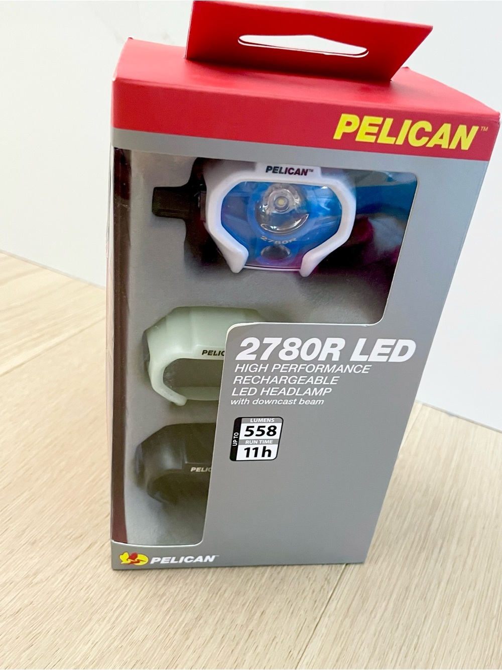 Pelican 2780R LED Headlamp (Black), One Size. NEW